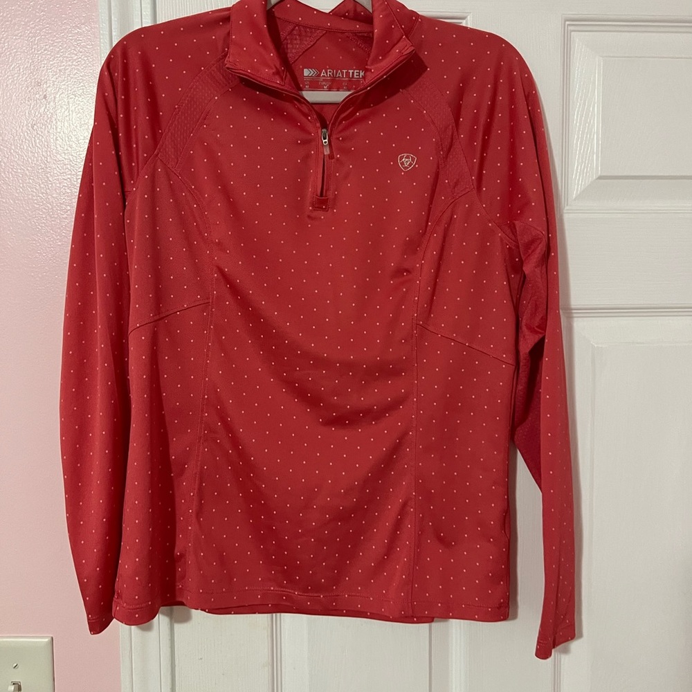 Pink long sleeve Ariat blouse